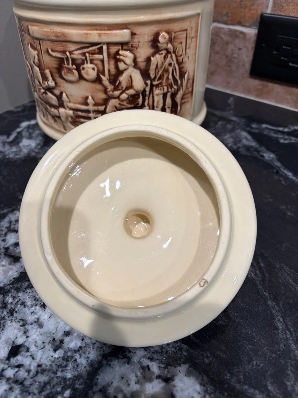 McCoy Frontier Family Cookie Jar 1960's MCM Pottery
